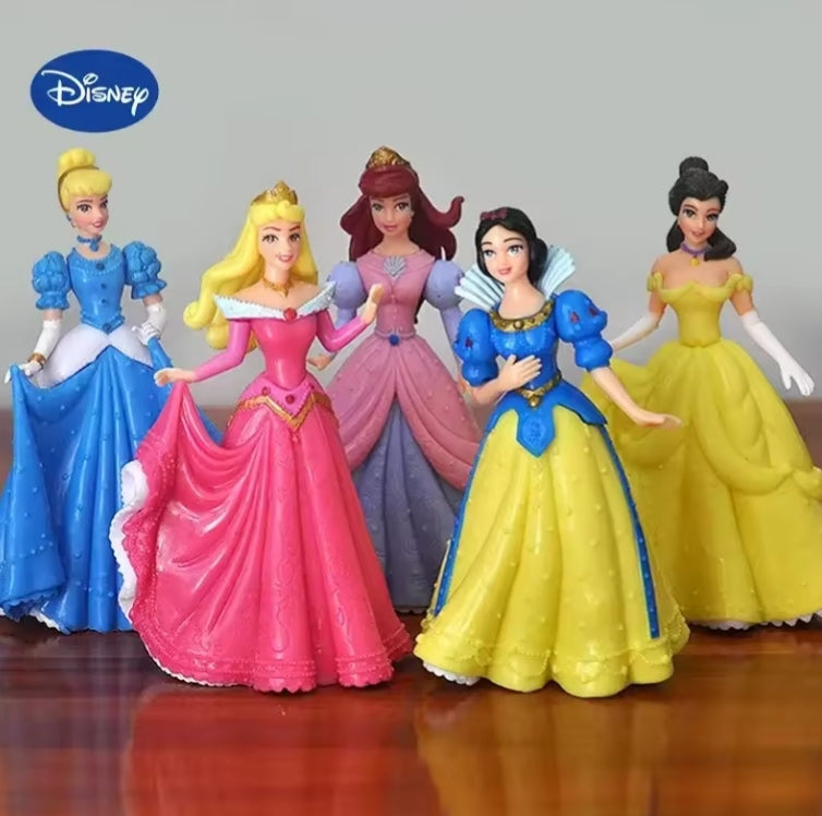5 Piece Set Disney Princess :Snow White, Cinderella, Sleeping Beauty, Bella, Mermaid dll tys