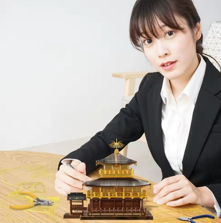 Japan Golden Pavilion Building Blocks Set Toys tys bbs