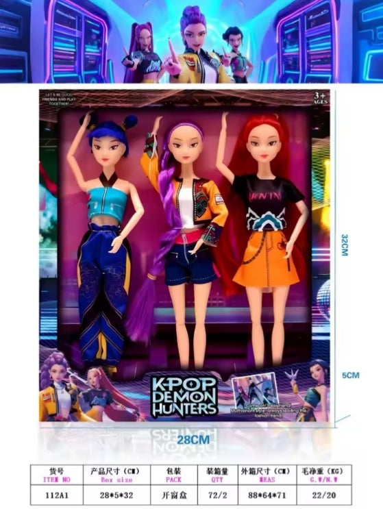 Demon Hunters KKpop Girl Group Action Figure dll tys