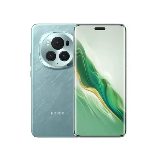 Honor Magic 6 Pro 5G Chinese Version Cyan Smartphone Facial Recognition & Fingerprint Unlock Function Dust Water & Scratch Resistant HD Screen Super/Fast Charging (RAM 12GB+256GB ROM) Smartphone. smp