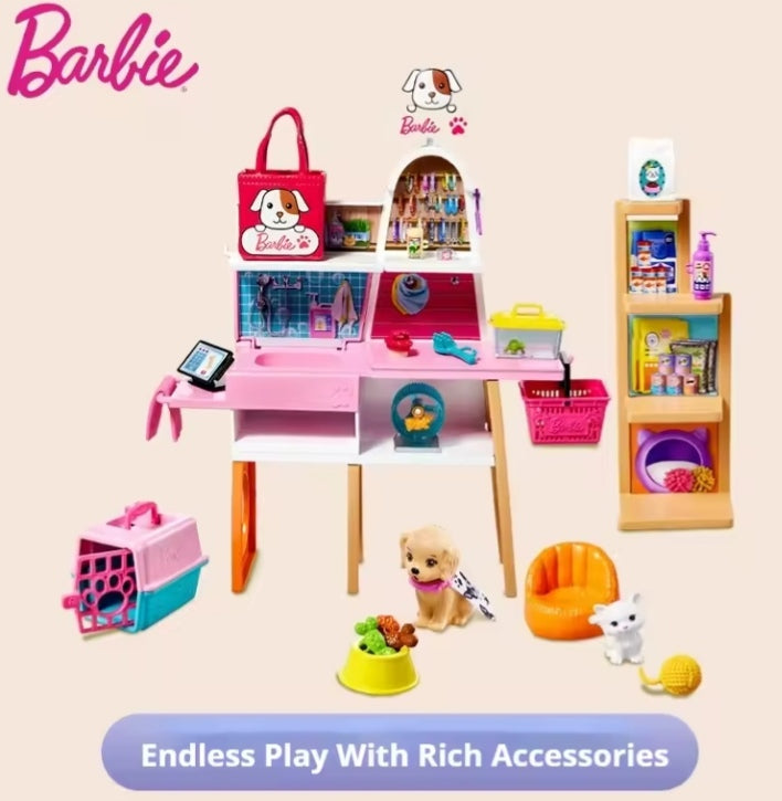 Barbie Doll Pet Store Gift Set dll tys