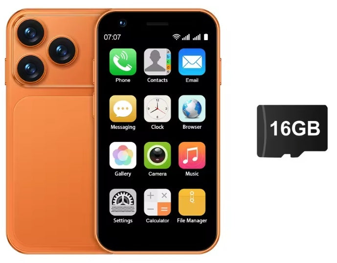 SERVO 18SE Mini Android 3G Smartphone Face Unlock Function RAM 2GB+16GB ROM (Orange) Smartphone + FREE 16GB TF Card. smp