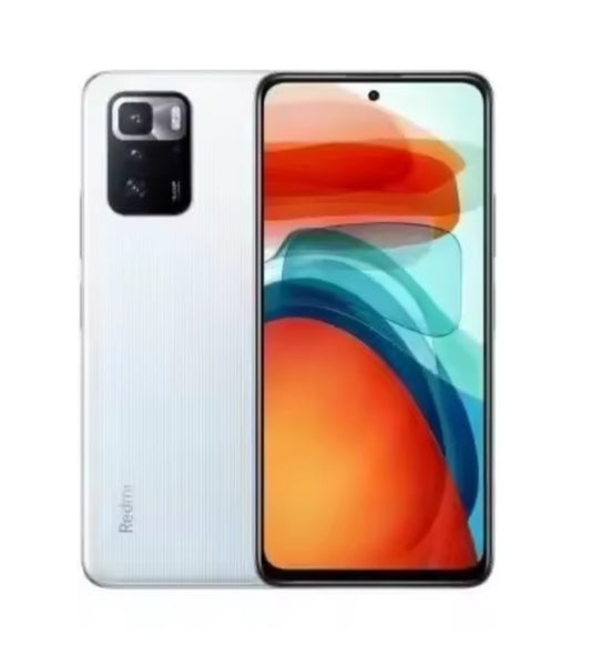 Xiaomi Redmi Note 10 Pro Global Version White Smartphone Facial Recognition & Fingerprint Unlock Function Dust Water & Scratch Resistant HD Screen Super/Fast Charging Smartphone (RAM 6GB+128GB ROM). smp