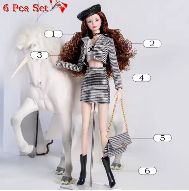 6 Piece Set Supermodel Doll Clothes dll tys
