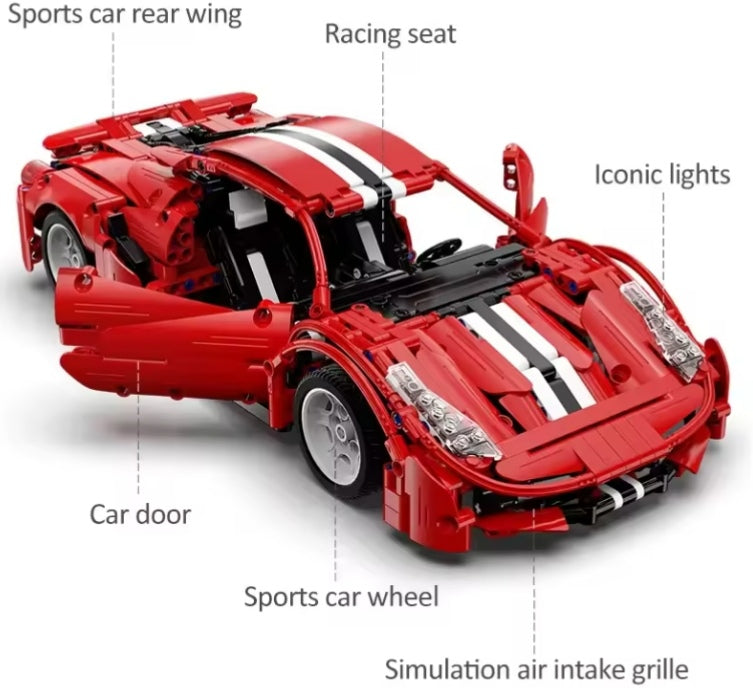 Remote Control Cada Racing Car (with motor) Building Blocks Set Toys tys bbs crs