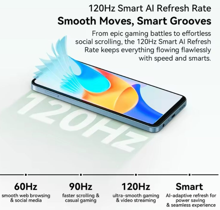 Blackview OSCAL TIGER 8 5G Android 15 AI Smartphone RAM 4GB+128GB ROM (Black) Global Version Smartphone smp