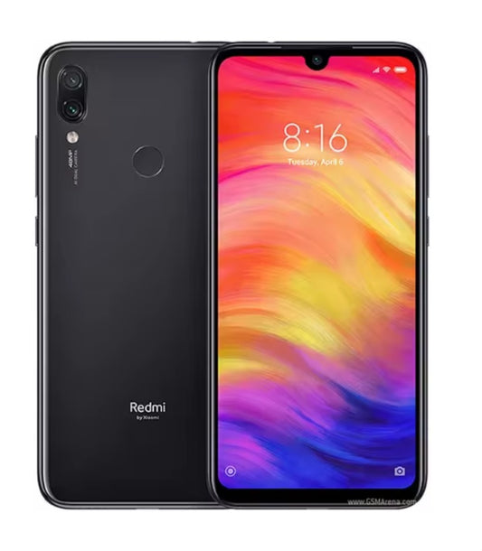 Xiaomi Redmi Note 7 Pro Chinese/Indian Version Black Smartphone Facial Recognition & Fingerprint Unlock Function Dust Water & Scratch Resistant HD Screen Super/Fast Charging Smartphone (Add 128GB TF Card) + FREE Gift. smp
