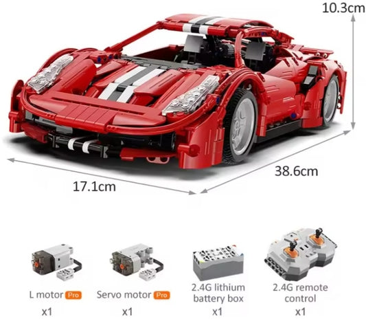 Remote Control Cada Racing Car (with motor) Building Blocks Set Toys tys bbs crs