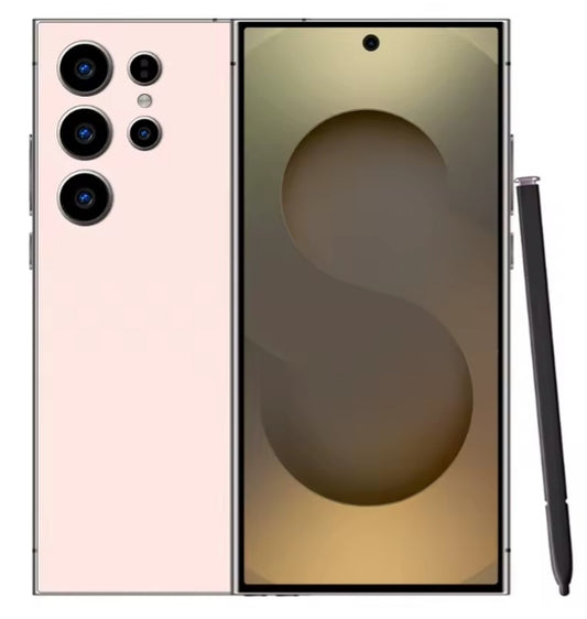 S27 Ultra Global Edition Facial Recognition Function Smartphone 7.3inch HD Screen RAM 12GB+512GB ROM (Gold) Smartphone smp