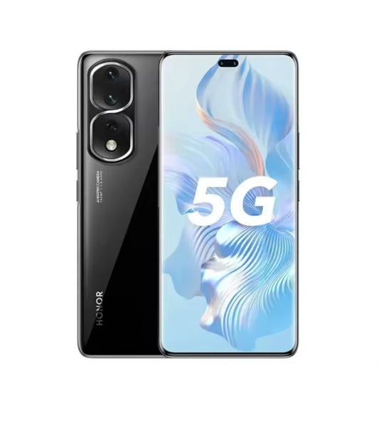 Honor 80 Pro Chinese Version Black Smartphone Facial Recognition & Fingerprint Unlock Function Dust Water & Scratch Resistant HD Screen Super/Fast Charging (RAM 12GB+256GB ROM) Smartphone. smp