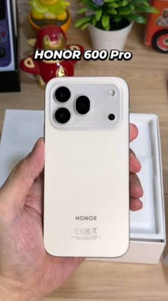 Honor 600 Pro Hong Kong Version White Smartphone Dust Water & Scratch Resistant HD Screen Super/Fast Charging Smartphone (RAM 12GB+512GB ROM). smp