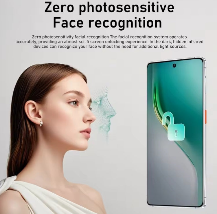 Camon 40 Pro 4G 5G Android 15 Smartphone Facial Recognition Function 7.3inch HD 4K Screen RAM 8GB+256GB ROM (Black) Smartphone smp