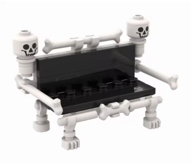 Halloween Bone Bench Ornament Building Blocks Set Toys tys bbs
