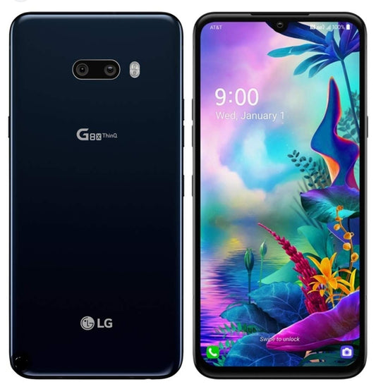 Sony LG G8X ThinQ G850UM 4G Smartphone Water Resistant HD Screen Super/Fast Charging Global Version (G850UM Full Set) (Black) Smartphone smp