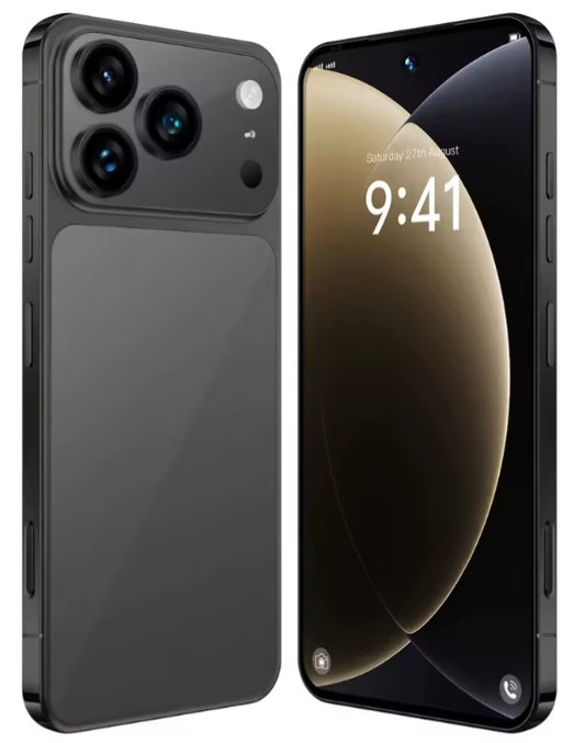 2025 HOT NEW i17 Pro MAX 12GB+512GB 7.3inch HD Global Version 5G Android (Black) Smartphone smp