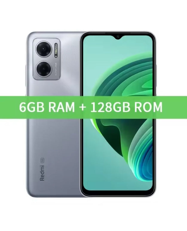 Xiaomi Redmi Note 11E 5G Global Version Silver Smartphone Dust Water & Scratch Resistant HD Screen Super/Fast Charging Smartphone (RAM 6GB+128GB ROM. smp