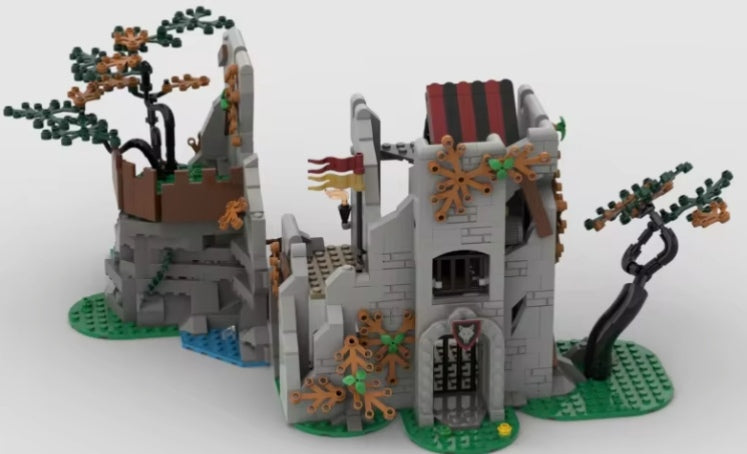 Abandoned Medieval Castle Building Blocks Set Toys tys bbs