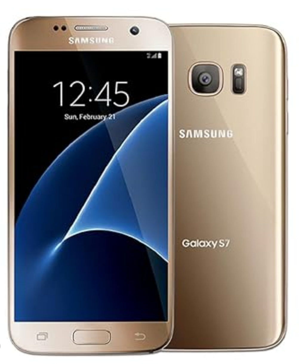 Samsung Galaxy S7 US Version Smartphone Fingerprint Unlock Function Dust Water & Scratch Resistant HD Screen Super/Fast Charging (Gold) Smartphone smp