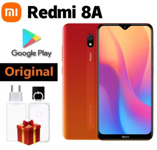 Xiaomi Redmi 8A Global Version Red Smartphone Facial Recognition & Fingerprint Unlock Function Dust Water & Scratch Resistant HD Screen Super/Fast Charging (64GB TF Card) Smartphone + FREE Gift. smp