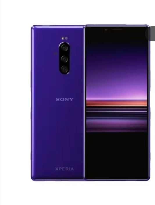 Sony Xperia 1 Smartphone Water Resistant Dustproof HD Screen Super/Fast Charging Global Version (J8110 Full Set) (Purple) Smartphone smp