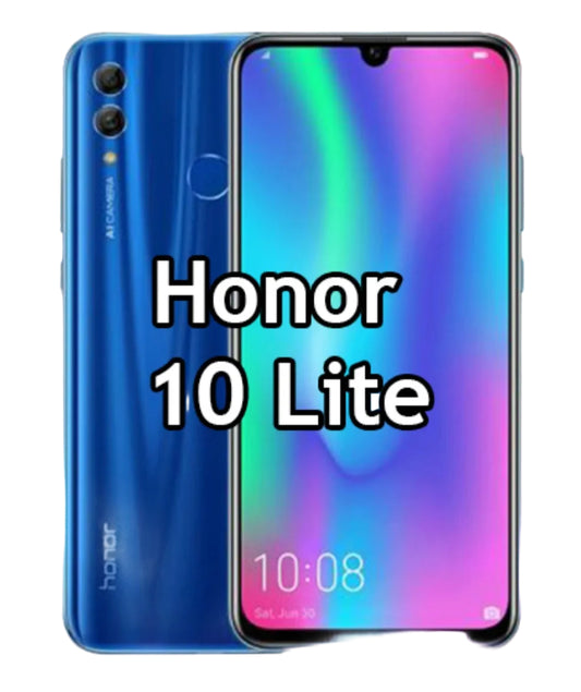 Honor 10 Lite Global Version Blue Smartphone Facial Recognition & Fingerprint Unlock Function Dust Water & Scratch Resistant HD Screen Super/Fast Charging Smartphone (RAM 4GB+64GB ROM) smp