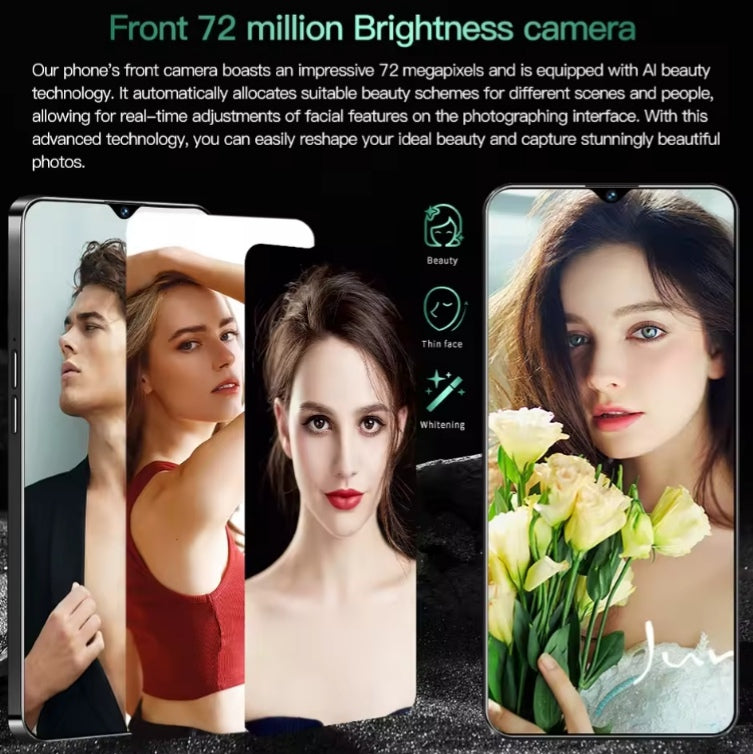 2025 New 5G Pova 6 Pro 7.3inch Android Global Edition 8GB+256GB (Black) Smartphone smp