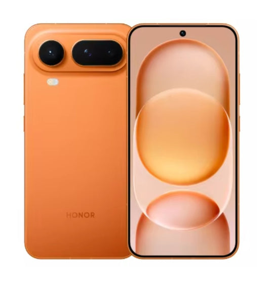 Honor Magic 8 Pro Air Chinese Version Orange Smartphone Facial Recognition & Fingerprint Unlock Function Dust Water & Scratch Resistant HD Screen Super/Fast Charging (RAM 12GB+256GB ROM Google Play) Smartphone smp