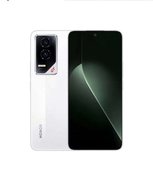 Honor GT Chinese Version White Smartphone Facial Recognition &Fingerprint Unlock Function Dust Water & Scratch Resistant HD Screen Super/Fast Charging Smartphone (RAM 12GB+256GB ROM) smp
