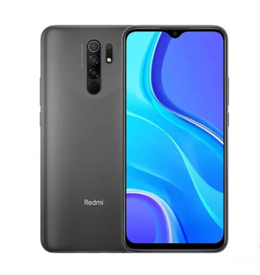 Xiaomi Redmi 9 Global Version Champion Black Smartphone Facial Recognition & Fingerprint Unlock Function Dust Water & Scratch Resistant HD Screen Super/Fast Charging (RAM 4GB+128GB ROM) Smartphone + FREE Gift. smp