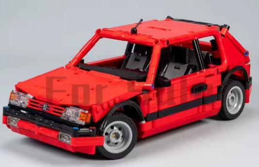 Red Peugeot 205GTI Building Blocks Set Toys tys bbs crs