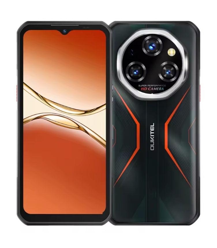 OUKITEL WP55 Pro 5G Rugged Waterproof Smartphone Global Version Super/Fast Charging HD 6.6inch Screen (Orange) Smartphone smp