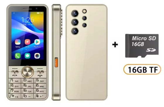 UNIWA HOPE XS24 4G Gold Smartphone Dust Water & Scratch Resistant HD Screen Super/Fast Charging Smartphone. smp