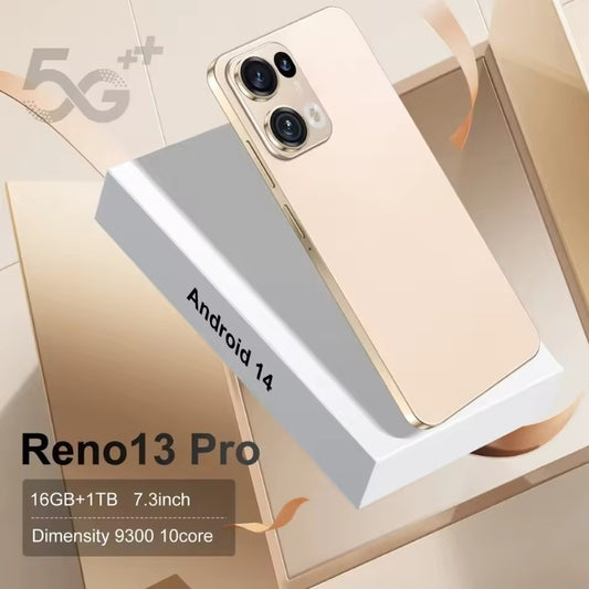 HOT 2025 NEW Reno13 Pro 5G Android Global Version 16GB+1TB (Gold) Smartphone smp