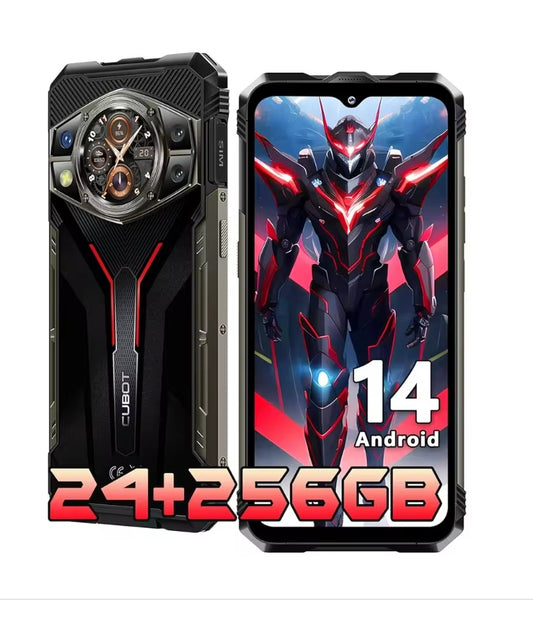 CUBOT KingKong AX Rugged Waterproof Smartphone Global Version HD Screen Android 14 Super/Fast Charging (Black) Smartphone smp
