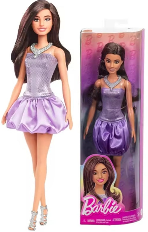 Barbie Fashionistas Model Purple Bubble Dress Doll dll tys
