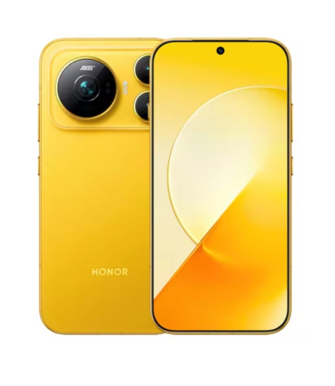 Honor Magic 9 Chinese Version Yellow Smartphone Facial Recognition & Fingerprint Unlock Function Dust Water & Scratch Resistant HD Screen Super/Fast Charging Smartphone (RAM 12GB÷256GB ROM). smp