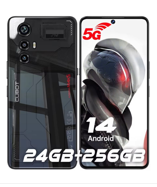 CUBOT MAX 5 5G Waterproof Smartphone Global Version Android 14 HD Screen (Black) Smartphone smp