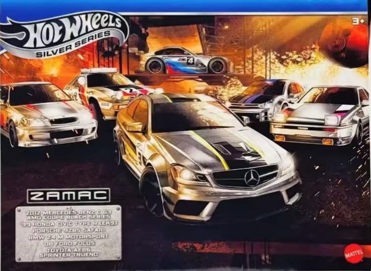 Original Hot Wheels Car Silver Series Zamac Ford, Honda Toyota Toy Cars tys crs