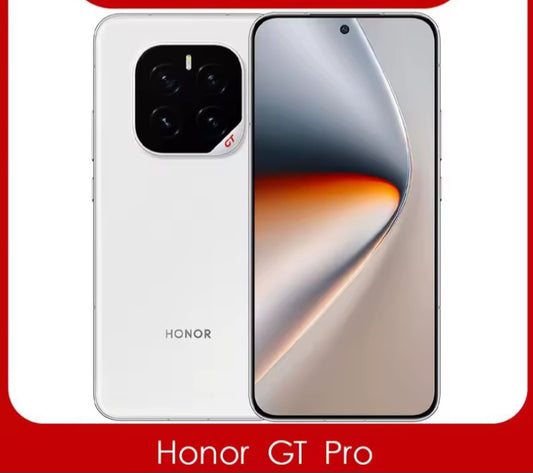 Honor GT Pro 5G Chinese Version White Smartphone Facial Recognition & Fingerprint Unlock Function Dust Water & Scratch Resistant HD Screen Super/Fast Charging (RAM 12GB+256GB ROM) + FREE 2pcs Film. smp