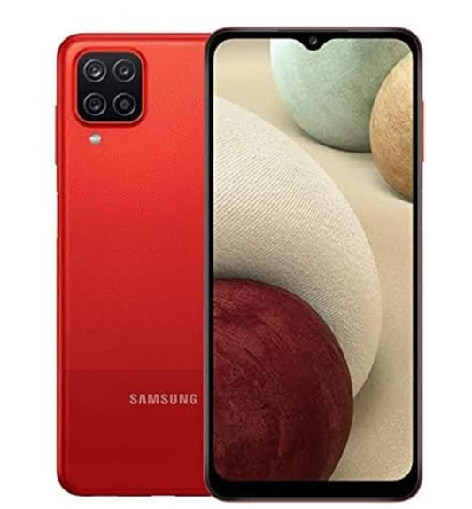 Samsung Galaxy A12 Global Version Red Smartphone Dust Water & Scratch Resistant HD Screen Super/Fast Charging Smartphone. smp