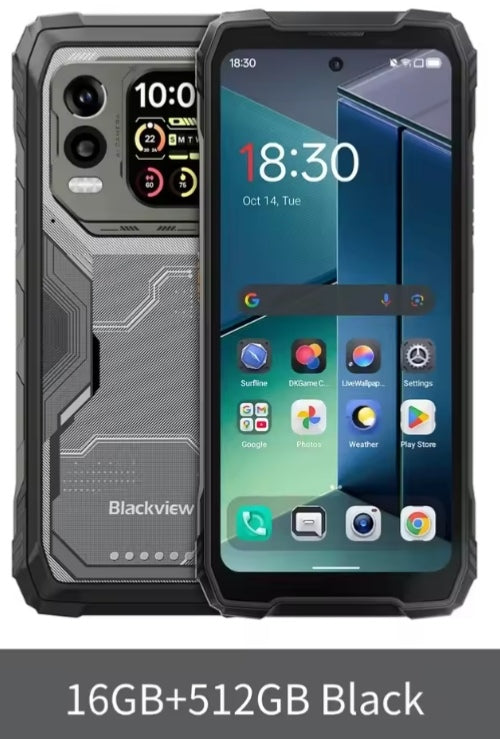 Blackview XPLORE 1 Pro Rugged 5G Android 15 Smartphone: Backed By FLIR 6.78inch 2.K HD Screen RAM 16GB+512GB ROM (Black) Global Version Smartphone smp