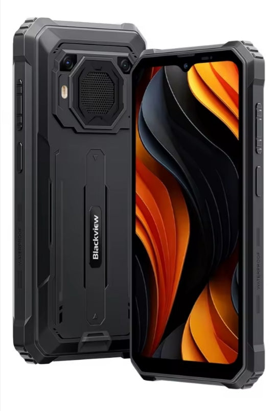 Blackview BV6200 Plus 4G Android 14 Smartphone 6.56inch Screen RAM 8GB+256GB ROM (Black) Smartphone smp