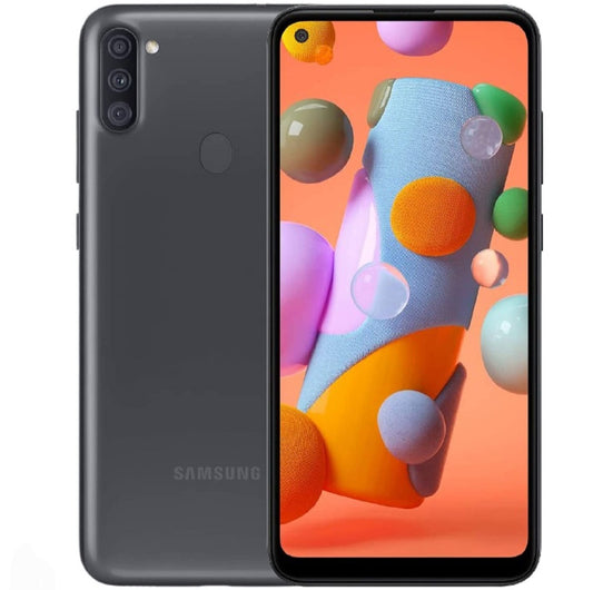 Samsung Galaxy A11 4G Global Version Black Smartphone Dust Water & Scratch Resistant HD Screen Super/Fast Charging Smartphone. smp