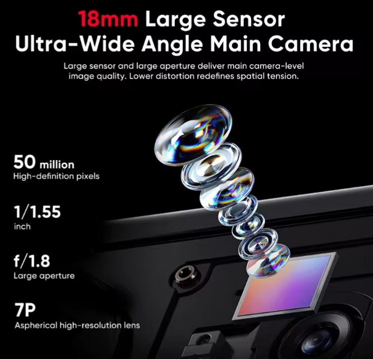 Nubia Z80 Ultra 5G Smartphone Global Version Snapdragon 8 Elite Gen 5 SuperCharge 6.8inch Screen RAM 12GB+256GB ROM (Black) Smartphone + FREE Phone Case. smp
