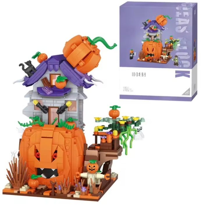 Children's Pumpkin House Educational Building Blocks Set Toys (with box) tys edc bbs