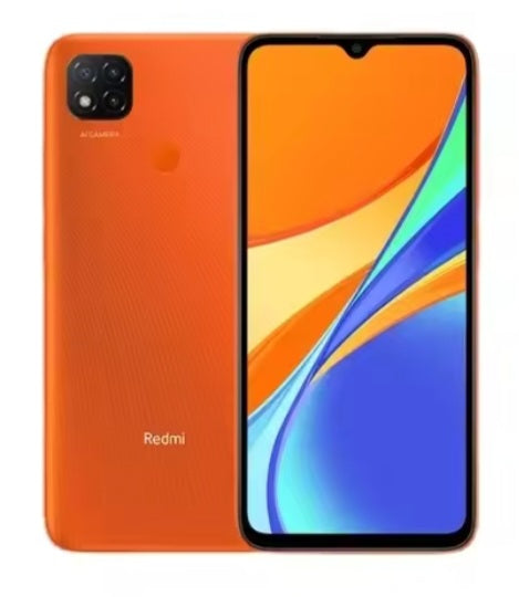 Xiaomi Redmi 9C Global Version Orange Smartphone Facial Recognition & Fingerprint Unlock Function Dust Water & Scratch Resistant HD Screen Super/Fast Charging (RAM 2GB+32GB ROM) Smartphone + FREE Gift. smp