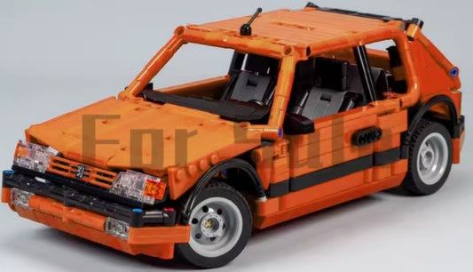 Orange Peugeot 205 GTI Edition Building Blocks Set Toys tys bbs crs