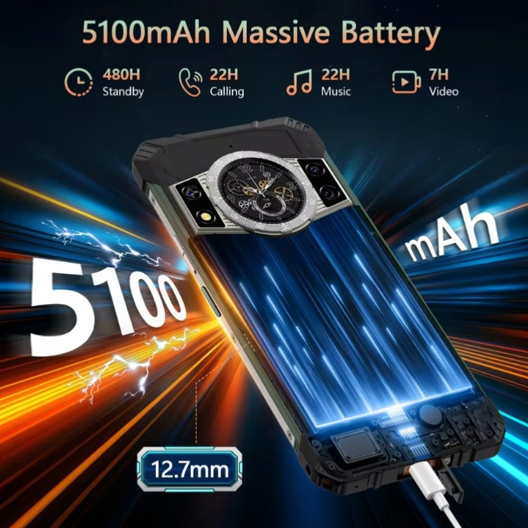 CUBOT Kingkong Ace 2 Waterproof Smartphone Global Version 6.56inch HD Screen (Orange) Smartphone smp