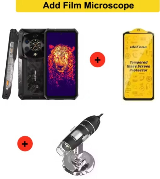 Ulefone Armor 28 Ultra 5G AI Rugged Global Version Smartphone Facial Recognition & Fingerprint Unlock Function Dust Water & Scratch Resistant HD Screen Super/Fast Charging Smartphone + FREE Film + Microscope. smp