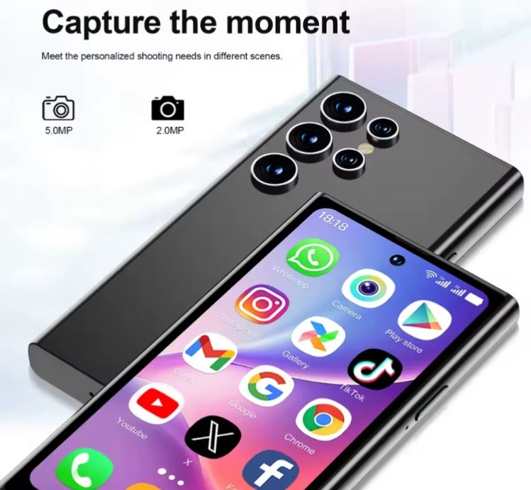 SERVO S27 Mini 3G Android Palm Smartphone With Facial Recognition Function RAM 2GB+16GB ROM (Pink) Smartphone smp
